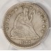 UNITED STATES OF AMERICA 1877S . QUARTER 1/4 COIN . SLABBED